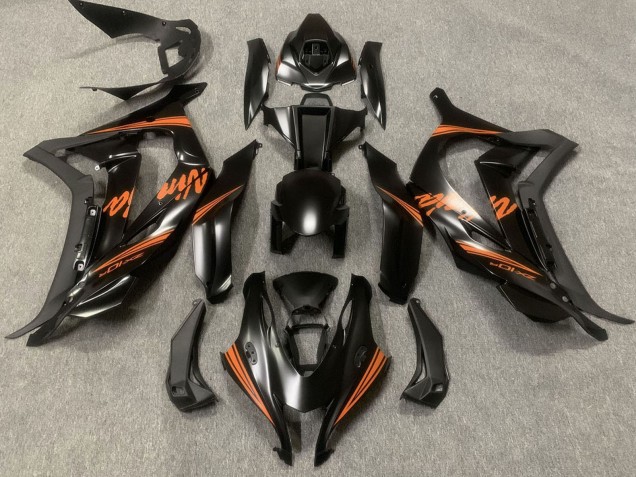 Großhandel Kawasaki ZX10R Motorrad Verkleidung 2016-2020 - Matt Schwarz Orange Ninja