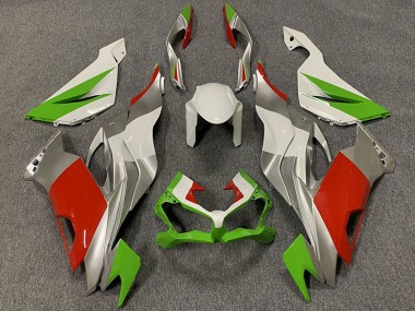 Großhandel Kawasaki ZX6R Motorrad Verkleidung 2019-2022 - Weiss Silber Grun Rot