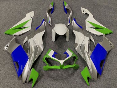 Großhandel Kawasaki ZX6R Motorrad Verkleidung 2019-2022 - Weiss Silber Grun Blau