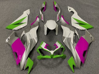 Großhandel Kawasaki ZX6R Motorrad Verkleidung 2019-2022 - Weiss Silber Grun Rosa