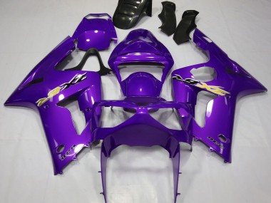 Großhandel Kawasaki ZX6R Motorrad Verkleidung 2003-2004 - Lila