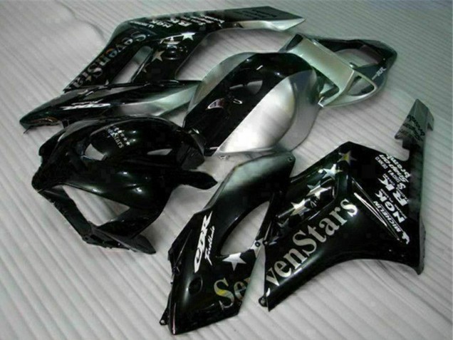 Großhandel Honda CBR1000RR Motorrad Verkleidung 2004-2005 - Silber Glanzendes Schwarz SevenStars