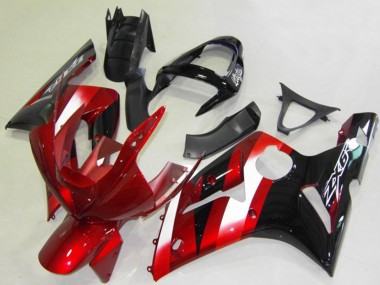 Großhandel Kawasaki ZX6R Motorrad Verkleidung 2003-2004 - Rot Weiss Glanzendes Schwarz
