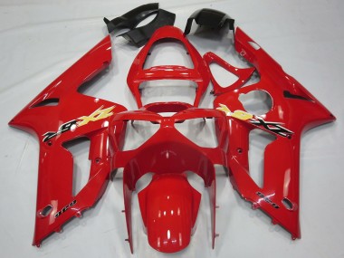 Großhandel Kawasaki ZX6R Motorrad Verkleidung 2003-2004 - Rot