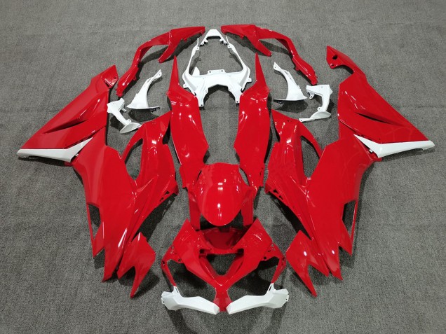 Großhandel Kawasaki ZX6R Motorrad Verkleidung 2019-2022 - Weiss Rot