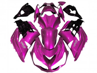 Großhandel Kawasaki ZX14R Motorrad Verkleidung 2012-2024 - Rosa Schwarz
