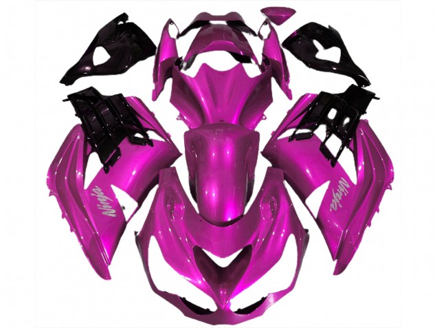 Großhandel Kawasaki ZX14R Motorrad Verkleidung 2012-2024 - Rosa Schwarz