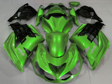 Großhandel Kawasaki ZX14R Motorrad Verkleidung 2012-2024 - Flussiges Grun Schwarz