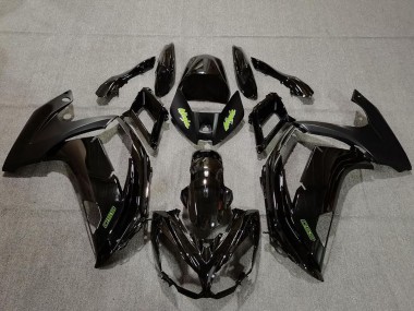 Großhandel Kawasaki Ninja 650R Motorrad Verkleidung 2009-2011 - Glanzendes Schwarz Grun