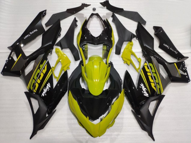 Großhandel Kawasaki Ninja 400 Motorrad Verkleidung 2018-2024 - Gelb Glanzendes Schwarz Matt Schwarz OEM Stil