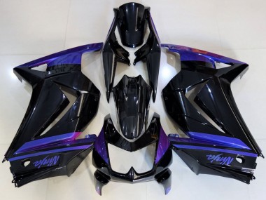 Großhandel Kawasaki Ninja 250 Motorrad Verkleidung 2008-2012 - Blau Glanzendes Schwarz