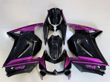 Großhandel Kawasaki Ninja 250 Motorrad Verkleidung 2008-2012 - Glanzendes Schwarz Lila