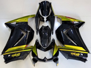 Großhandel Kawasaki Ninja 250 Motorrad Verkleidung 2008-2012 - Glanzendes Schwarz Gelb