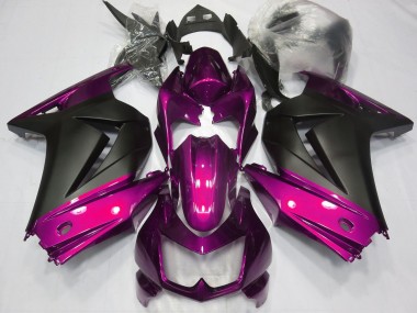 Großhandel Kawasaki Ninja 250 Motorrad Verkleidung 2008-2012 - Rosa Matt Schwarz