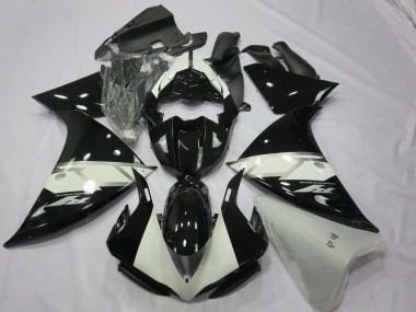 Großhandel Yamaha R1 Motorrad Verkleidung 2012-2014 - Glanzendes Schwarz Weiss Silber