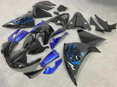Großhandel Yamaha R1 Motorrad Verkleidung 2009-2011 - Glanzendes Schwarz Blau Panther
