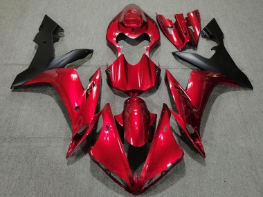 Großhandel Yamaha R1 Motorrad Verkleidung 2004-2006 - Bonbon Rot Matt Schwarz