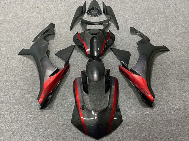 Großhandel Yamaha R1 Motorrad Verkleidung 2015-2019 - Carbonfaser Stil Rot