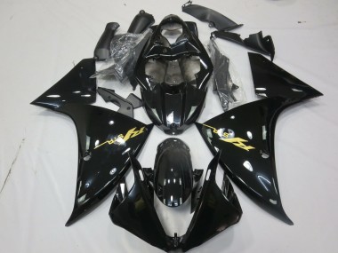 Großhandel Yamaha R1 Motorrad Verkleidung 2009-2011 - Glanzendes Schwarz Gold Aufkleber