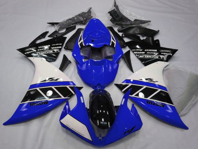 Großhandel Yamaha R1 Motorrad Verkleidung 2012-2014 - Weiss Blau Glanzendes Schwarz