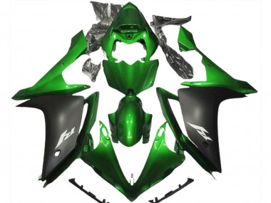 Großhandel Yamaha R1 Motorrad Verkleidung 2007-2008 - Grun Matt Schwarz