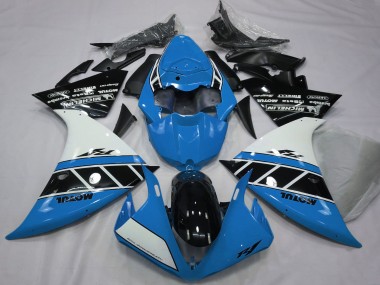 Großhandel Yamaha R1 Motorrad Verkleidung 2012-2014 - Blau Weiss Glanzendes Schwarz