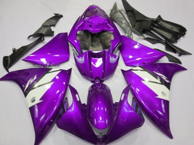 Großhandel Yamaha R1 Motorrad Verkleidung 2012-2014 - Lila Weiss