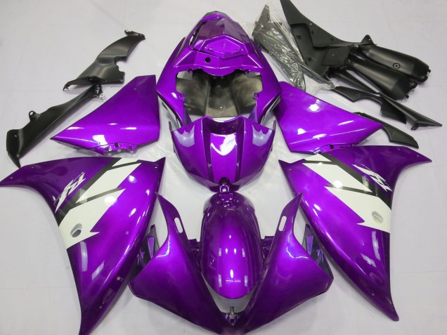 Großhandel Yamaha R1 Motorrad Verkleidung 2012-2014 - Lila Weiss