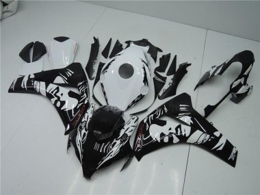 Großhandel Honda CBR1000RR Abs Verkleidungen 2008-2011 - Weiss Glanzendes Schwarz