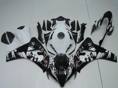 Großhandel Honda CBR1000RR Abs Verkleidungen 2008-2011 - Weiss Glanzendes Schwarz