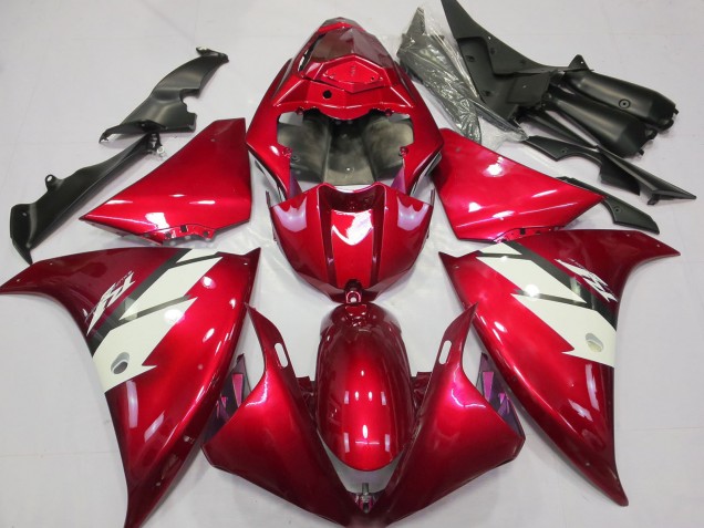 Großhandel Yamaha R1 Motorrad Verkleidung 2012-2014 - Rot Weiss