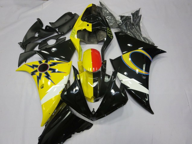 Großhandel Yamaha R1 Motorrad Verkleidung 2012-2014 - Gelb Schwarz Rot