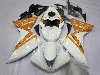 Großhandel Yamaha R1 Motorrad Verkleidung 2012-2014 - Weiss Orange
