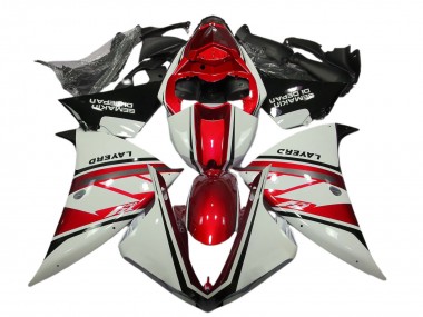 Großhandel Yamaha R1 Motorrad Verkleidung 2012-2014 - Weiss Rot Schwarz Layerd Semakin Didepan