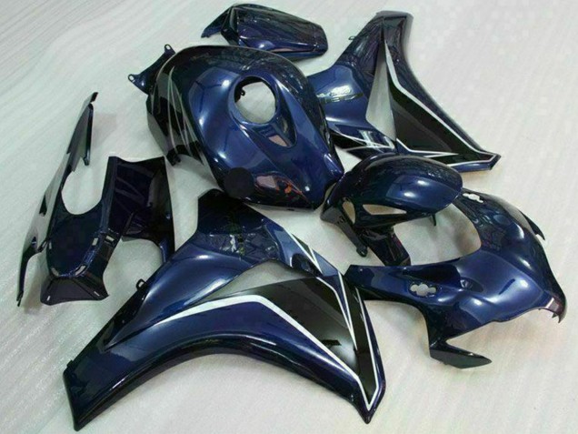 Großhandel Honda CBR1000RR Motorrad Verkleidung 2008-2011 - Dunkel Blau Glanzendes Schwarz