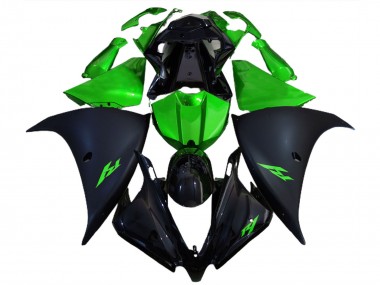 Großhandel Yamaha R1 Motorrad Verkleidung 2012-2014 - Glanzendes Schwarz Matt Schwarz Grun