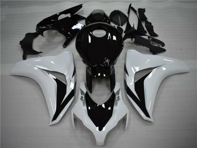 Großhandel Honda CBR1000RR Motorrad Verkleidung 2008-2011 - Weiss Glanzendes Schwarz