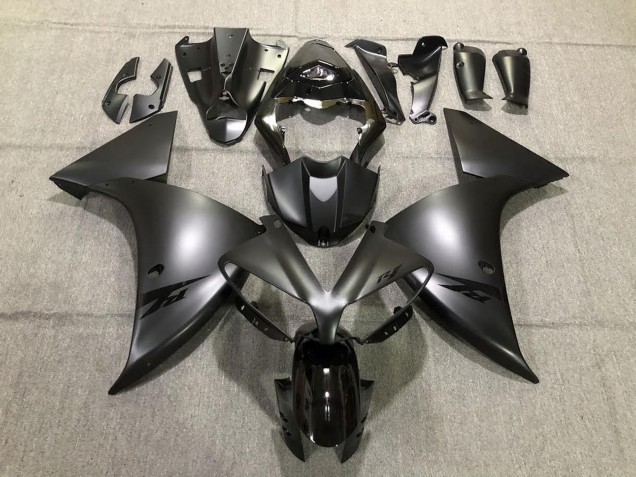 Großhandel Yamaha R1 Motorrad Verkleidung 2012-2014 - Glanzendes Schwarz Matt Schwarz