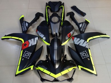 Großhandel Yamaha R3 Motorrad Verkleidung 2015-2018 - Gelb Grau Matt Schwarz Stern