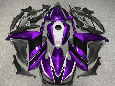 Großhandel Yamaha R3 Motorrad Verkleidung 2015-2018 - Lila Weiss Glanzendes Schwarz