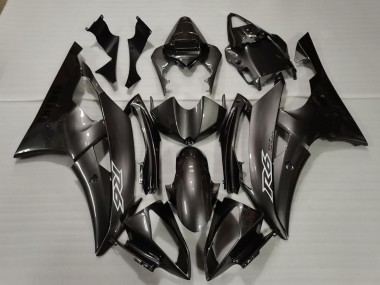 Großhandel Yamaha R6 Motorrad Verkleidung 2008-2016 - Glanzendes Schwarz Weiss Aufkleber