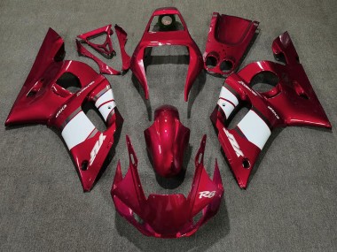 Großhandel Yamaha R6 Motorrad Verkleidung 1998-2002 - Rot Weiss