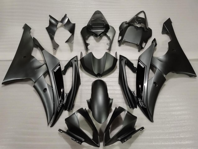 Großhandel Yamaha R6 Motorrad Verkleidung 2008-2016 - Glanzendes Schwarz Matt Schwarz