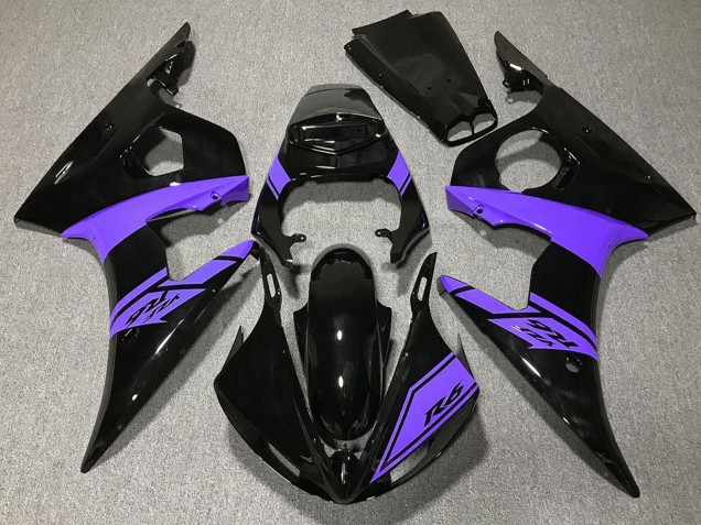 Großhandel Yamaha R6 Motorrad Verkleidung 2003-2004 - Glanzendes Schwarz Lila