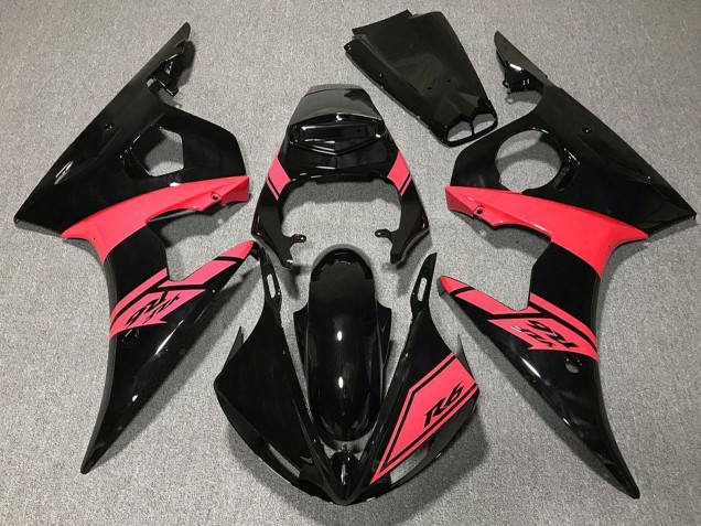 Großhandel Yamaha R6 Motorrad Verkleidung 2003-2004 - Glanzendes Schwarz Rosa