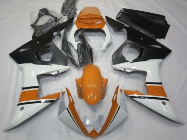 Großhandel Yamaha R6 Motorrad Verkleidung 2003-2004 - Weiss Orange Matt Schwarz