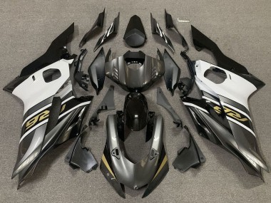 Großhandel Yamaha R6 Motorrad Verkleidung 2017-2023 - Weiss Grau Glanzendes Schwarz Gold