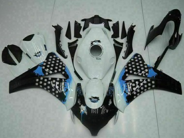 Großhandel Honda CBR1000RR Motorrad Verkleidung 2008-2011 - Weiss Blau Glanzendes Schwarz
