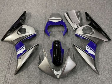 Großhandel Yamaha R6 Motorrad Verkleidung 2003-2004 - Silber Blau Glanzendes Schwarz