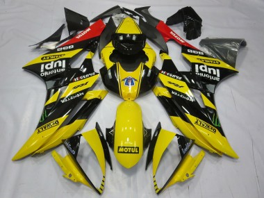 Großhandel Yamaha R6 Motorrad Verkleidung 2006-2007 - Gelb Schwarz Rot Motul Monster